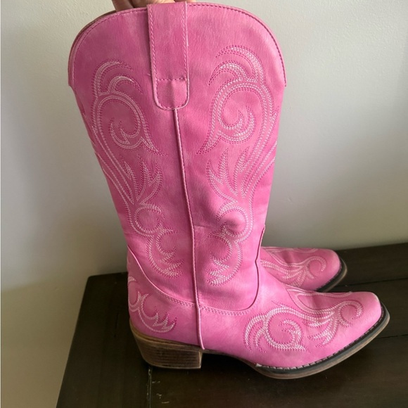 Roper Pink Western Cowboy Boots – Women’s 9 - Picture 4 of 8